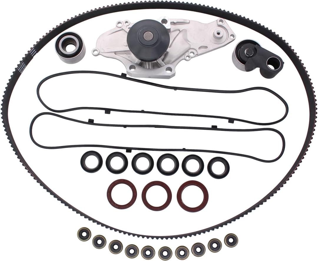 ApplianPar Timing Belt kit with Water Pump Valve Cover Gaskets for Honda Accord 3.0 1998-2002, Odyssey 1999-2004, Pilot 2003-2004, Acura CL 3.0 3.2 1997-2003, Acura MDX 2001-2002, TL 1999-2003