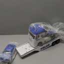 Dwi Dowellin Toddler Boy Toys for 3 4 5 6 Year Old, 25" Semi Truck Toy with Racing Car and Helicopter - Police Toys,Birthday Gifts for Kids Child 2 3 4 5 6 Years Old