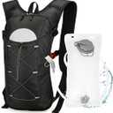 Hydration Backpack with 2L Water Bladder – Lightweight & Durable for Running, Hiking, Biking – Adjustable Fit for Men, Women, Youth