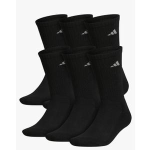 adidas Men's Athletic Cushioned Crew Socks (6 Pairs) Durable & Comfortable