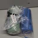 Copco Cone Travel Coffee Mug, 16 oz (Set of 2) - Insulated Mugs with Handle, Double Wall Reusable Tumblers with Twist-Off Spill Resistant Lid, BPA-Free, Microwave & Dishwasher Safe (Blue/Green)