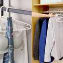 Black Plastic Hangers 50 Pack, Light Weight Durable Clothes Hangers G-Shape Standard Size Non-Slip Coat Hanger Adult Clothes Hangers for Laundry & Everyday Use -Slim & Space Saving