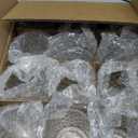 12Pcs Large Votive Candle Holders 2.8 * 3.2in Clear Tea Light Candle Holders Glass Candle Holder for Bridal Shower, Wedding, Table Centerpiece, Party, Home Decor