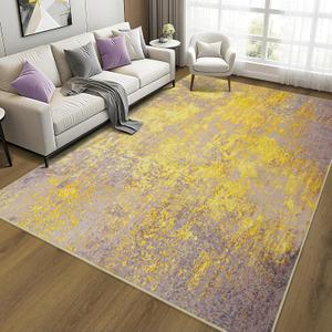 Merelax 8x10 Washable Pink Yellow Area Rug for Living Room, Non-Slip Backing Modern Abstract Large Rugs, Stain Resistant Low Pile Carpet for Bedroom, Dining Room, Home Office Decor Merelax 8x10 Washable Pink Yellow Area Rug for Living Room, Non-Slip Backing Modern Abstract Large Rugs, Stain Resistant Low Pile Carpet for Bedroom, Dining Room, Home Office Decor