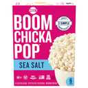 Angie's BOOMCHICKAPOP Sea Salt Microwave Popcorn, 6 Count, 3.29 oz. bags Best By JUL 11 2025