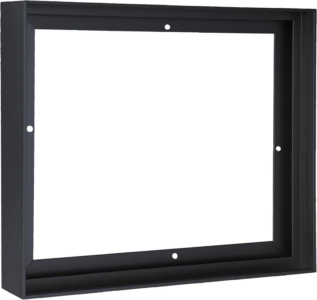 Metal Floating Frame for Canvas Paintings,DIY Canvas Frames with 0.75"-0.9" Deep,Floater Frame for Art Prints Wall Decor(24"x48",Black)