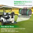 Foldable Golf Cart Rear Seat Bag Holder Fits 4 Seater Golf Cart Bag Holder Compatible with EZGO/Club Car/Yamaha Works for Rear Armrests Up to 8" & 24.5" Wide Equipped with Stainless Steel Buckles