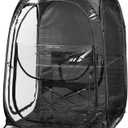 WeatherPod The Original Shark Tank MyPod 1-2 Person Pop-Up Pod - Stay Warm, Dry, and Out of The Sun - Weather Pod for Sports, Rain, or Wind (Black, 46" L x 46" W x 59" H)