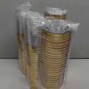 supernal 200pcs Gold Plastic Cups,Hard Plastic 10oz Party Cups,Disposable Cups for Picnics, Barbecues, Camping Trips, and Beach Parties,Weddings