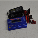 IMAX B6 80W Lipo Battery Balance Charger 6A Discharger, RC Hobby Lipo NiMh Li-ion Ni-Cd Digital Lipro Balance Charger Discharger + AC Power 12V 5A Adapter for Rc Car RC Hobby (Blue)