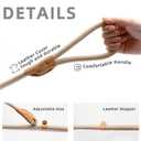 Durable Slip Leads for Dogs, Heavy Duty Strong Rope Slip Leash for Large, Medium Dogs No Pull Training Leashes (Khaki, 1/2" x 6 FT (30~120 lbs.))