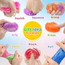 6 Pcs Stress Cube Fidget Toys Squishies, Squishy Stress Balls for Adults Kids, Anxiety Relief Toy, Ice Squishy Cube Sugar Balls, Calming Toys Slow Rising Stretchy, Sensory Toys