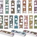 Kolldenn 150 Pcs Book Tracker Bookmarks Bulk 6.3 x 1.97 Inch Bookshelf Love to Read Bookmarks Paper Tracking Double Sided Reading Page Markers for Back to School Reading Lover(Vintage)
