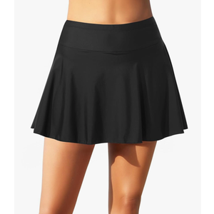 Tempt Me Women High Waisted Swim Skirt Swimsuit Skirted Bottom Athletic Bathing Suit Skirt with Panty, XL
