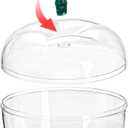 Cididu 4 Pcs Plastic Apple Container, Large Clear Candy Jar with Lid for Teacher Appreciation, Apple Shaped Candy Toy Filling Jars Decor Boxes for Back To School Christmas New Year Gift Snow Party