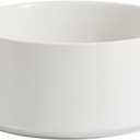 Ceramic 6.1inch Non-Slip Dog Food and Water Bowl for Small & Medium Breed Dogs,Pet Bowl for Replacement, Protects Cervical Spine (White)