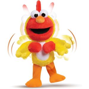 Sesame Street Chicken Dance Elmo Feature 13 Inch Plush, Dancing Plush, Stuffed Animal, Kids Toys for Ages 18 Month by Just Play