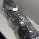 Reclining Camping Chair with Removable Footrest Lounge Chair with Headrest, Cotton Cushion, Portable Adjustable Folding Chairs (1 pack, Black)