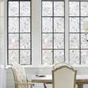 Kromapolis Window Film, Window Privacy Film, Window Vinyl Glass Covering, Stained Glass Decorative Film, Window Film Privacy Frosted Static Clings, Non-Adhesive, No-Glue (23.6 x 78.7 inch)