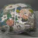 Levtex Home - Bettina Quilt Set - King Quilt and Two King Shams - Floral - Teal, Blue, Green, Mauve, Cream - Quilt (106x92in.) and Shams (20x36in.) - Reversible - Cotton