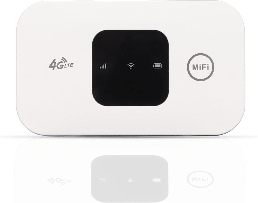 4G Network Router, Portable WiFi Hotspot with SIM Card Slot, 150Mbps Pocket Mobile Hotspot 4G Router for Outdoor Office Travel Asia Africa Europe, Up to 10 Users