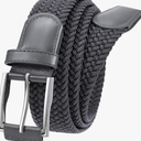 XZQTIVE Braided Stretch Belt Mens Gift Elastic Woven Belt for Golf Casual Pants Shirts Jeans