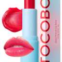 TOCOBO Glass Tinted Lip Balm 011 Flush Cherry  Vegan Korean Lip Care for Deep Hydration - Tinted Glass Glow Moisturizing with Vibrant Cherry Pink Color - Non-Sticky Radiant Finish, 0.12 oz.