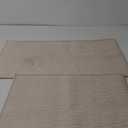 chakme Bathroom Rug Sets 2 Piece, Ultra Thin Bath Rug Set Quick Dry Bath Mat, Absorbent Bath Mat for Bathroom Non Slip Machine Washable, (Light Beige)