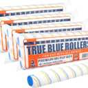 True Blue 18" Professional Paint Roller Covers, 18 Inch, Best for All Types of Painting Surfaces, Refill Bulk Pack (12, 1/2" Nap)
