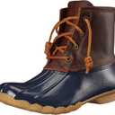Sperry Women's Saltwater Boots (8, Tan/Navy)