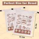 2 Pack Reusable Bread Bags for Homemade Bread, Bread Storage Bags for Freezer & Refrigerator, Fresh Keeping Extra Large, Reusable Food Storage Bag