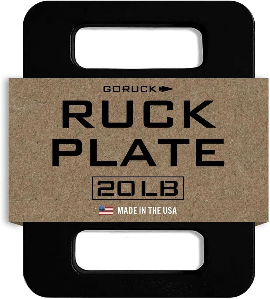 GORUCK Ruck Plate USA Made Weight for Rucking, Strength & Fitness, Fits with Rucker & Ruck Plate Carrier, 20LB