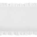 Ruffled Pillow Cases Set of 1, White Body Pillow Shams Brushed Microfiber Edge Ruffled Soft Pillow Cover with Envelope Closure for Bedding Decor (20"x54")