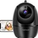 NETVUE Indoor Camera, 1080P FHD 2.4GHz WiFi Pet Camera, Home Camera for Pet/Baby, Dog Camera 2-Way Audio, Indoor Security Camera Night Vision, AI Human Detection, Cloud Storage/TF Card, Black (Black)