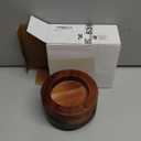 Wooden Cup Holder with Marker Slot Brown Cup Holder Dispenser Disposable Mug Dispenser for Party Decoration Bathroom Kitchen Showers Picnic Housewarming Couples Gift (Rustic Style,5 Inches)