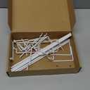 Nuanchu 8 Pcs Paper Towel Holder for Pegboard Extendable Peg Board Organizer Accessories Pegboard Towel Holder Accessories for Craft Room Laundry Room Kitchen Bathroom(White,11x4 Inch)