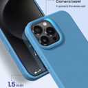 for iPhone 15 Pro Case Liquid Silicone Slim Shockproof Protective Cover 6.1 Inch Anti-Scratch Drop Protection,Cornflower