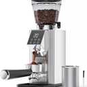 Burr Coffee Bean Grinder for Home Use with 45 Precise Grinding Settings, Espresso Grinder with Height Adjustable Funnel Stand, LED Touch Panel, Anti-static Design, Micro Switch User Friendly