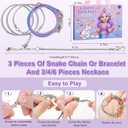 Taybonds Charm Bracelet Making Kit, DIY Jewelry Kit, Creative Unicorn Mermaid Gift with Bracelets and Necklaces