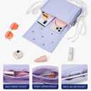 Telena DIY Customizable Crossbody Bags Snaphole Shoulder Bag for Women with DIY Charm Set (Flower Series, Blueberry Dream-1)