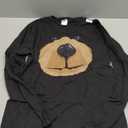 Cute Bear Face Costume Funny Halloween Teddy DIY Gift Long Sleeve T-Shirt S