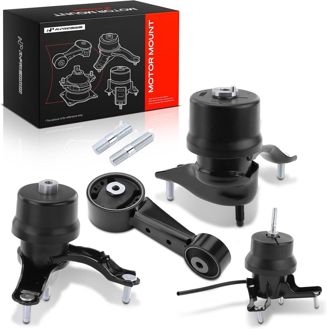 A-Premium 4PCS Engine Motor Mount Transmission Mount and Torque Strut Mount Set Compatible with Toyota Camry 2007-2017, Avalon 2008-2012 3.5L, Automatic Transmission