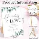 2 x Generations Of Love Sign, Greenery Wedding Ceremony Sign, Pack of 1 Wooden Tabletop Sign with Stand, Wedding Supplies, Engagement and Reception Wedding Decorations - LD34