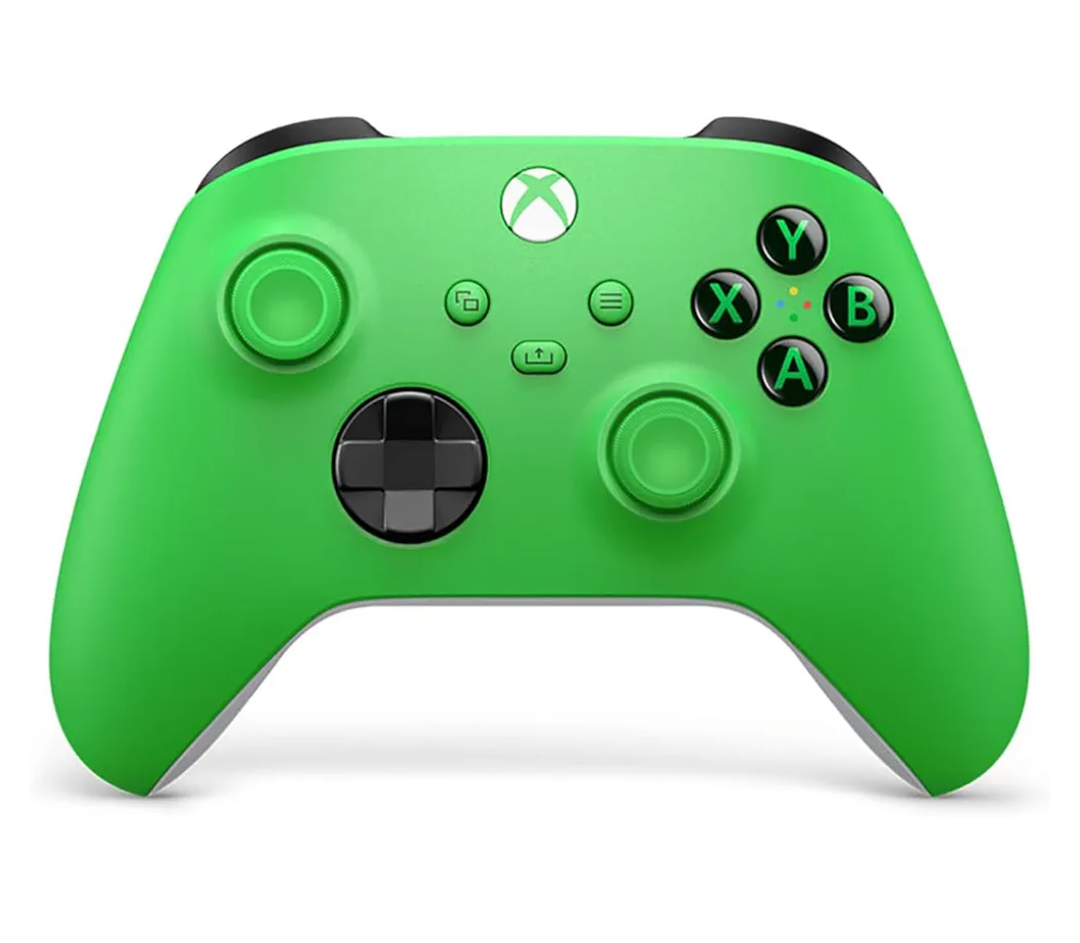 Xbox Wireless Gaming Controller (2025) – Velocity Green – Play on, Windows, Android, iOS, FireTV Sticks, Smart TVs, VR Headsets
