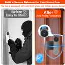 Anti-Theft Mount Compatible with Google Nest Doorbell (Battery), No Drill Adjustable Mounting Bracket Holder Accessories for Apartment Rentals, Enhanced Protection Doorbell Mount Bracket