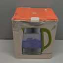 Speed-Boil Water Electric Kettle, 1.7L 1500W, Coffee & Tea Kettle Borosilicate Glass, Water Boiler, Auto Shut-Off, Cool Touch Handle, Base Detachable, LED. 360° Rotation, Boil Dry Protection