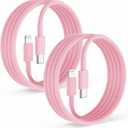 2Pack for Apple iPhone14 pro max Fast Charger Cable Pink 6ft [Apple MFi Certified], USB Type C to Lightning Cable 6 Foot Apple iPhone Charging Cord for Apple iPhone 14 /iPhone13/iPhone12 Pro
