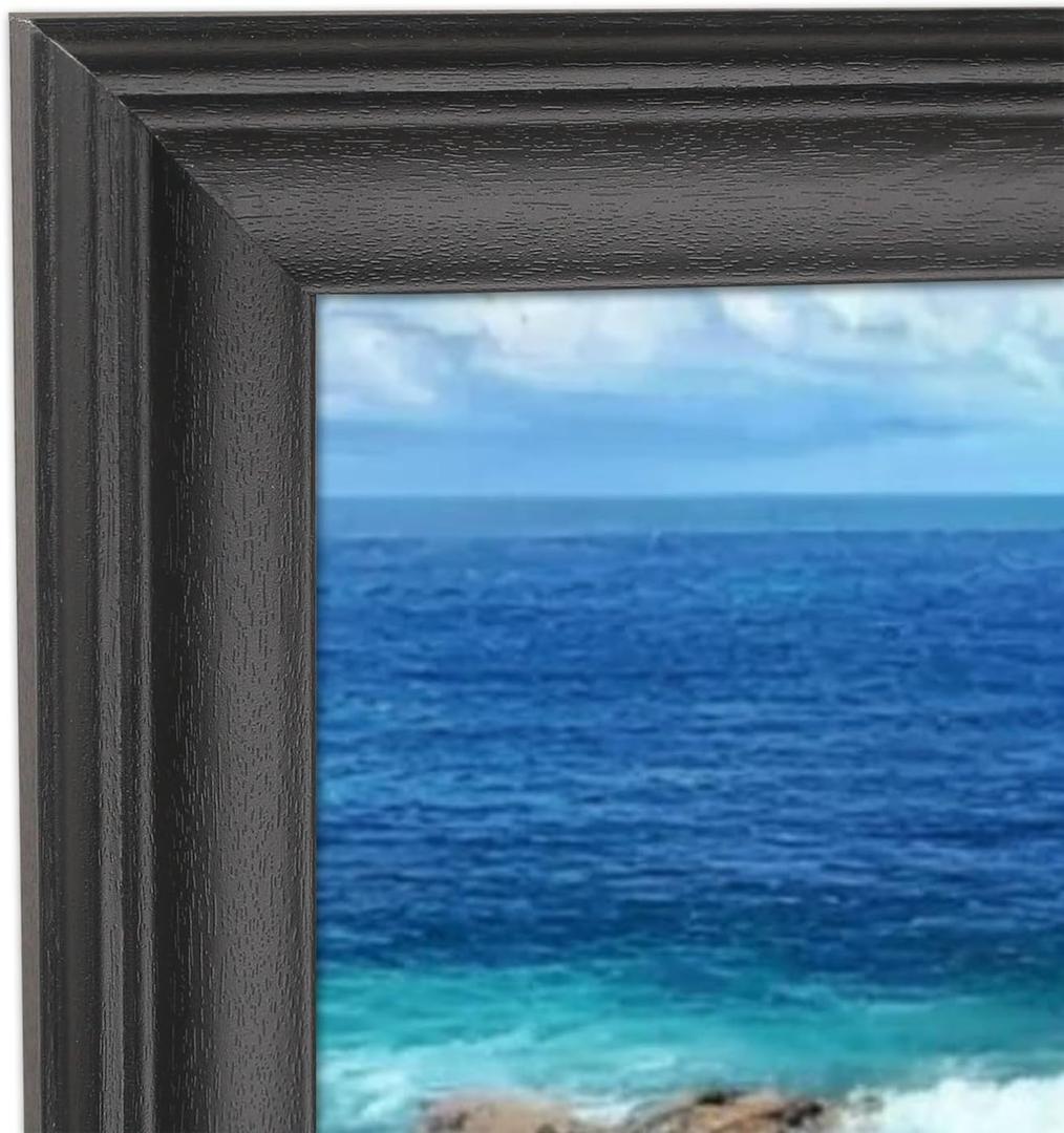 13x34 Picture Frame Solid Wood Black 13x34 Inch Panoramic Photo Frame Posters Frame 13x34 Puzzle Frame(C23B1334)