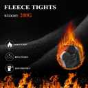 RubyRunk Fleece Lined Tights for Women, Warm Pantyhose leggings Women, Thermal Opaque Tights for Winter (Black)