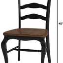 Homestyles French Countryside Black Dining Chairs, Set of 2, unspecified